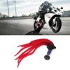 27.6in Motorcycle Helmet Hair Ponytail Braids Detachable Pigtails with Suction