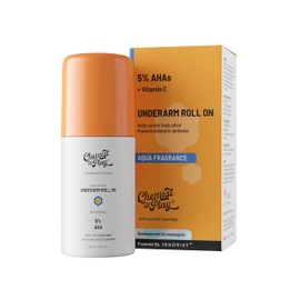 Chemist at Play UnderArm Roll-On with 5% AHA, Lactic Acid & 1% Mandelic Acid | Prevents Body Odour, Brightens Skin & Exfoliates Underarm | For Sensitive Skin | Royal Oudh Fragrance | Alcohol Free-40ml