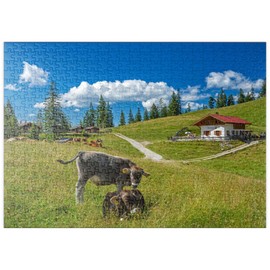 MyPuzzle Fischbachalm (1402 m), Krün, Upper Bavaria - Premium 500 Piece Puzzle - MyPuzzle Special Collection by Puzzle Galaxy
