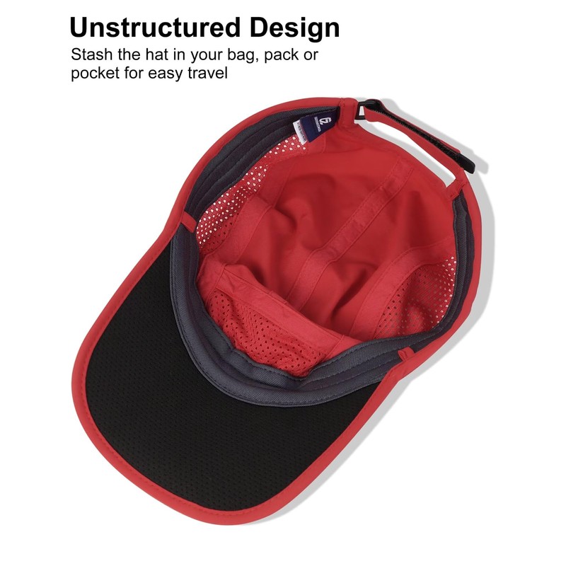 GADIEMKENSD Folding Running Men's Hat Long Brim Golf Hats Quick