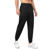 Auxo Men's Fleece Joggers with Zipper Pockets Water Resistant Tapered