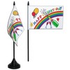 Flaggenfritze Happy Birthday Table Flag + Free Sticker