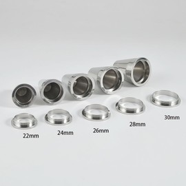 Beydodo Mens Ear Tunnels 1 1/16 inch, Stainless Steel Tapers and Tunnels Set 2 in 1, Womens Ear Gauges Plugs Screw Back