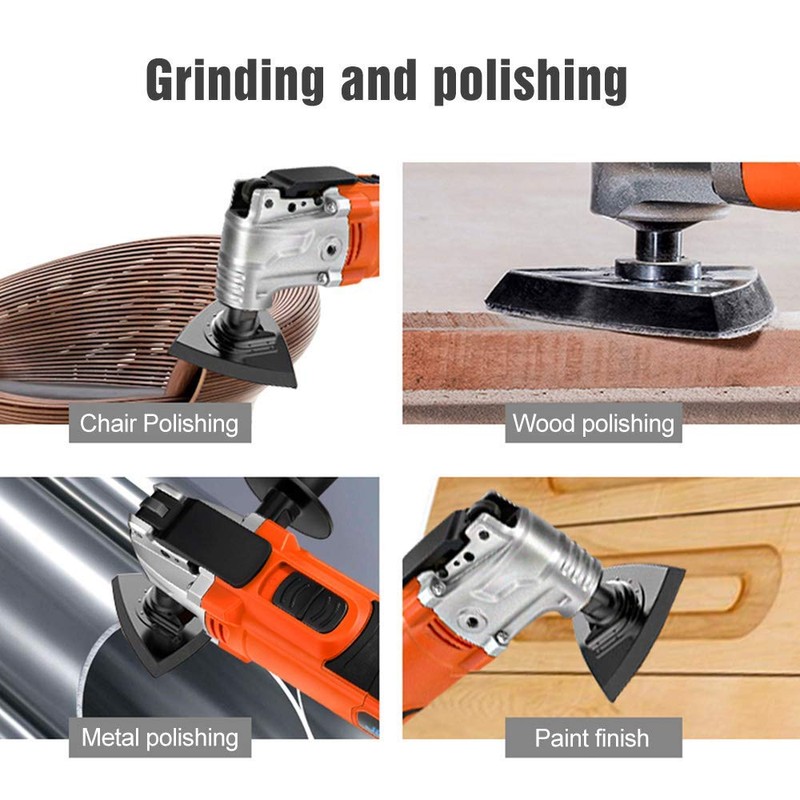 102 Pieces Triangular Sandpaper Set, 2 Pieces Triangle Oscillating Saw