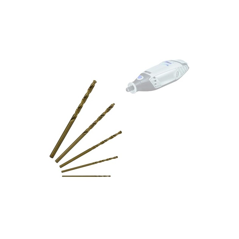 11468570003 5 x Metal Cobalt Graduated Technic Drill Bit Set,