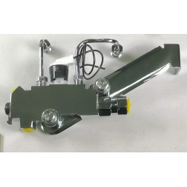 CNCDPT GM Proportioning Valve Kit Brake Lines Mounting Bracket Disc Drum Chrome PV2