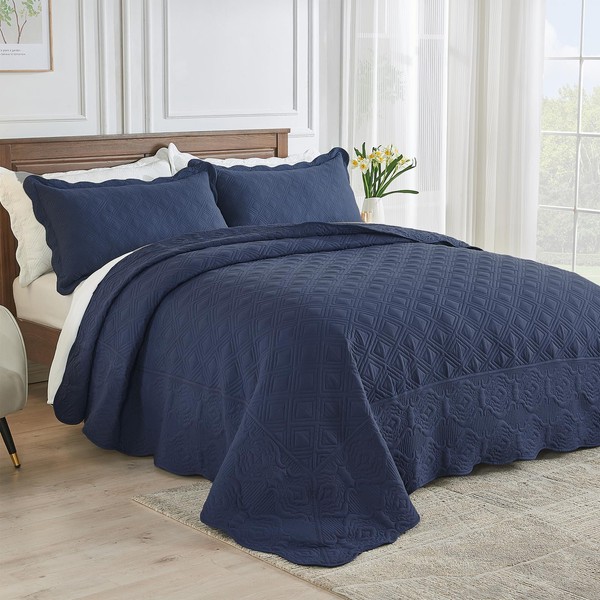 SUCHBED King Size Bedspread Set Oversized Queen Bedspread 106x96 inches