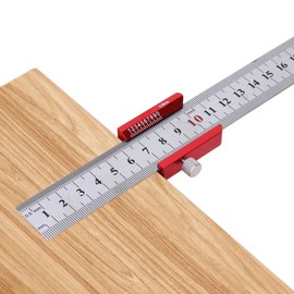 Aluminum Alloy Center Scribe Gauge, Compact and Portable Mini Small Square Center Finder Tool, Woodworking Measuring Tool with 45 90 Degree Finder Line for Carpenter Ruler