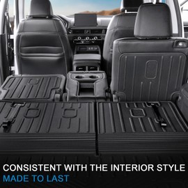 JOULARISE Backrest Mats for Honda Pilot 2025 2024 2023, All Weather TPE 2nd Row Seat Back Protector Kick Mat for Honda Pilot Accessories