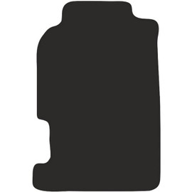 Wielganizator Black Fit Driver's Mat, Suitable for: Honda Prelude V Coupe (1996-2001) Doormat Driver's Side Velour Car Mats