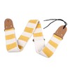 Guitar Strap Stylish Stripe Pattern Thickened Cotton Leather Adjustable Guitar