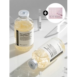 [Large capacity set of 2] Silk Peptide Lifting Ampoule 60ml (+ 3 glow packs included) / [대용량 2개세트] 실크 펩타이드 리프팅 앰플 60ml (+광채팩 3매 증정)