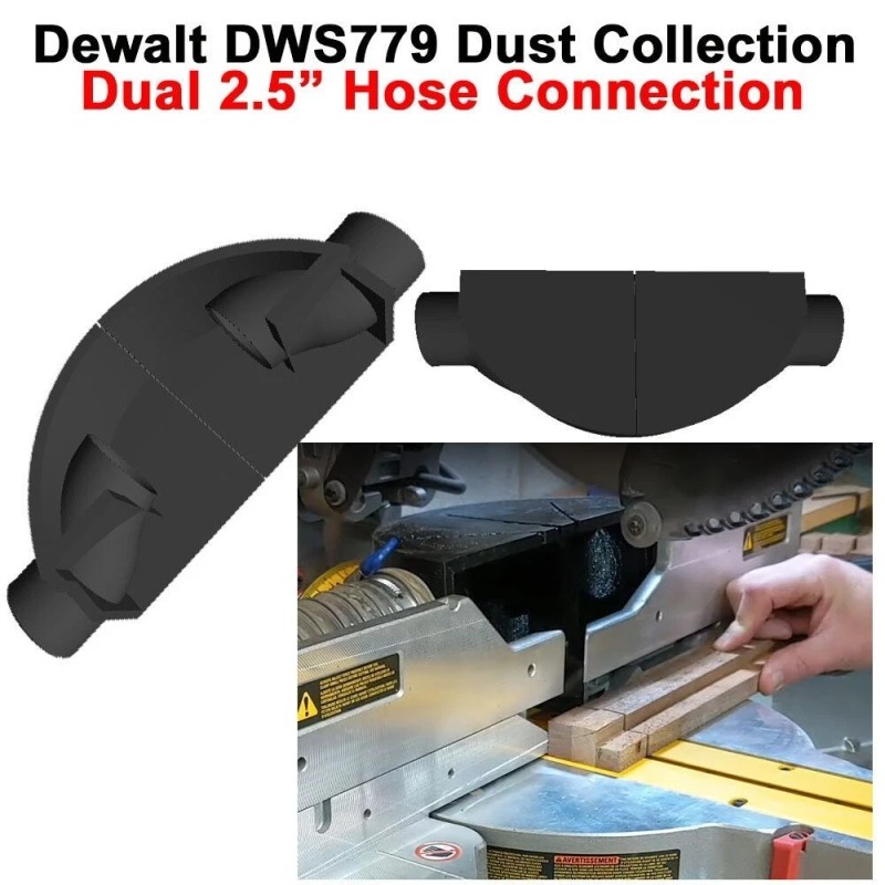 Dewalt DWS779 Dust Collection for Dual 2.5" Ports (one on