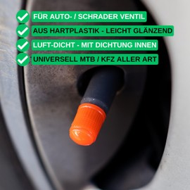 10pcs Red Hard Plastic Valve Caps for Car Tires with Schrader Valve, O Seal, Car Protective Caps, Tyre Valve Cover Car, Air Valve Caps, Car Valve Caps, Valve Protector