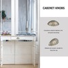 Cabilock 6Pcs Shell Furniture Pulls Antique Drawer Knobs Cup Decorative