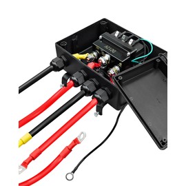 GMURA 12V 500A Winch Solenoid Contactor Relay Kit, Pre-Wired Winch Control Box with Jump Quick Connect Cables, for 8000lbs-17000lbs ATV UTV Trailers Electric Winches