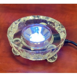 Goodcount Crystal Lighted Base with White LED Lights (AC Power Included) for 3D Glass Art and Etched Picture in Crystal