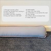 mFabrics Pack of 1 Hollowfibre Filled Draught Excluder Draft Insulator
