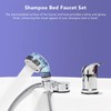 Electroplated Shampoo Bowl Spray Head Hose Professional Hair Salon Pressurization