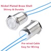 DMWD 22mm Waterproof IP67 Metal Latching Push Button Switch Heavy