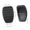 Mikinona Protective Cover for Car Pedal Brake Pad Replacement Rubber