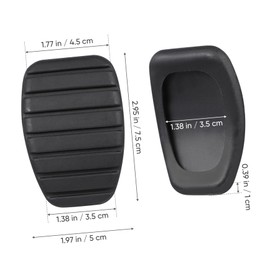 Mikinona Protective Cover for Car Pedal Brake Pad Replacement Rubber Throttle Guard for Scenic