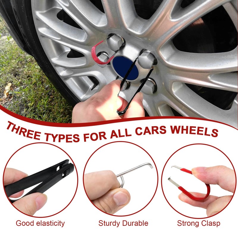 mvorry Wheel Bolt Caps Tool, 6-Piece Set Wheel Nut Caps