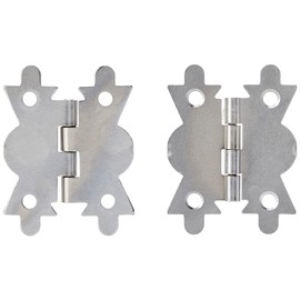 Merriway BH06197 (4 Pcs) Butterfly Hinge Chrome Plated 50mm - Pack of 4 Pieces