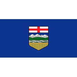 3x5 Foot (90x150 cm) Canadian Province Polyester Indoor/Outdoor Flag; Vivid Color and Fade Proof - Canvas Header and Double Stitched (Alberta)