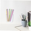 SEWACC Wooden Makeup Organizer Cute Pencil Holder Highlighter Cute Pencil