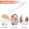 Mesee Stainless Steel Ruler, Wedge Feeler Gauge, Taper Gauge, Depth