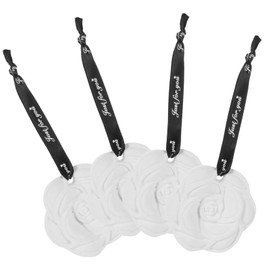 NOLITOY 4Pcs Flower Shaped Aromatherapy Freshener for Home Office Closet and Car Air Fresheners with Hanging Design for