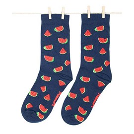 Roits Funny Watermelon Blue Socks Men Women – Colourful Funny Socks, Odd Fun Socks Gifts Accessories, blue