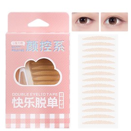 Double Eyelid Seal - Natural Invisible Nude Double Eyelid Tape 3 Sizes Auto Beauty Lace Eyelid Seal Easy to Apply (L)