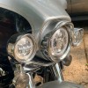 Para Harley 7" Faros Luces 4.5" Pasando Antiniebla Visera Borde