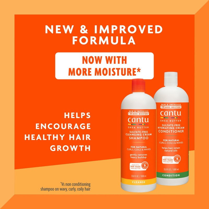Cantu Shampoo & Conditioner with Shea Butter for Natural Hair,
