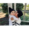 Funky Junque Exclusives Baby Knit Hat with Fur Pom Pom