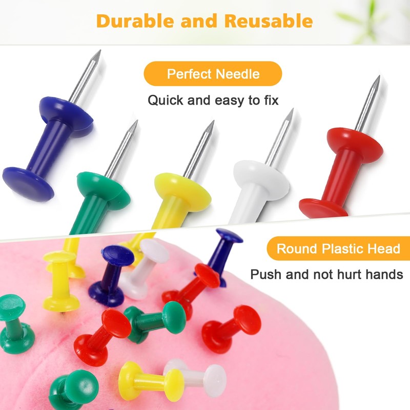 JIANTA Multicoloured Drawing Nails, 600 Pieces in 6 Colours, Creative,