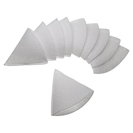 vhbw 10x Conical Filter for Ventilation System e.g. compatible with Helios, Maico, Pluggit, Zehnder - Exhaust Air Filter G4, DN 100 White