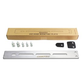 GAMPRO Air Horn Install Mounting Plate for Fixed Single Trumpet Air Horn Mounted on Motorcycle Car Boats Truck Sliver