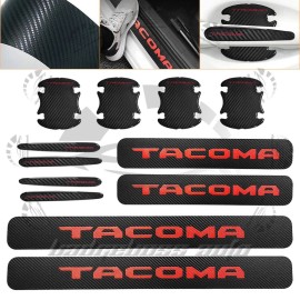12PC Door Sill Scuff Cover Stickers For Tacoma Handle Bowl Protector Accessories