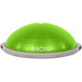 Bosu 65-Centimeter Dynamic Non-Slip Travel-Size Home Gym Workout Balance Ball Pod Trainer for Strength and Flexibility, Lime Green