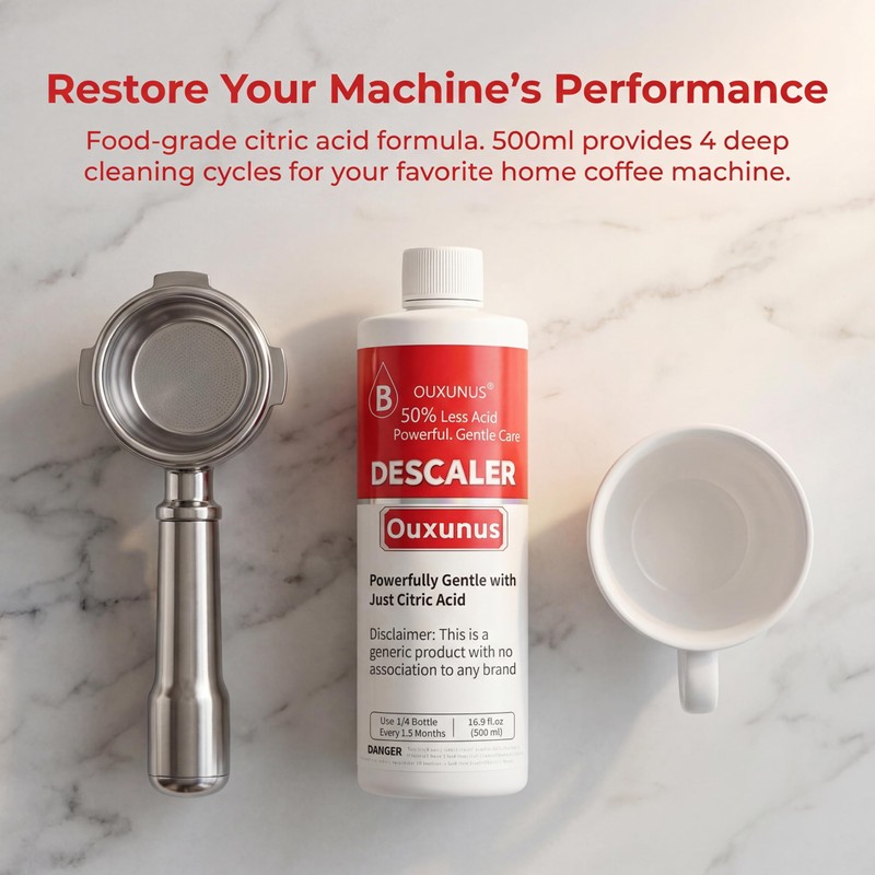 Ouxunus Gentle Descaling Solution Compatible with Breville Descaling solution &