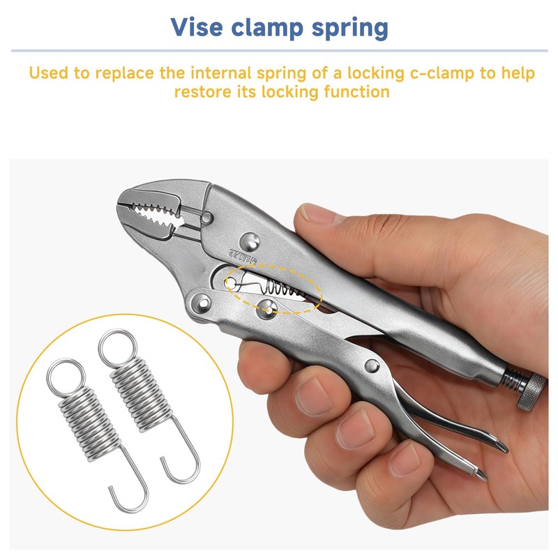 SRIAOO（10-Pack) For 4052ZR Locking C-Clamp Spring Replacement Compatible with Vise