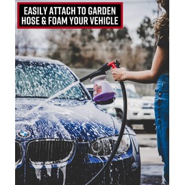 Adam’s Standard Foam Gun - Car Wash & Car Cleaning Auto Detailing Tool Supplies | Car Wash Kit Soap Shampoo & Garden Hose for Thick Suds | No Pressure Washer Required | Car Detailing Too