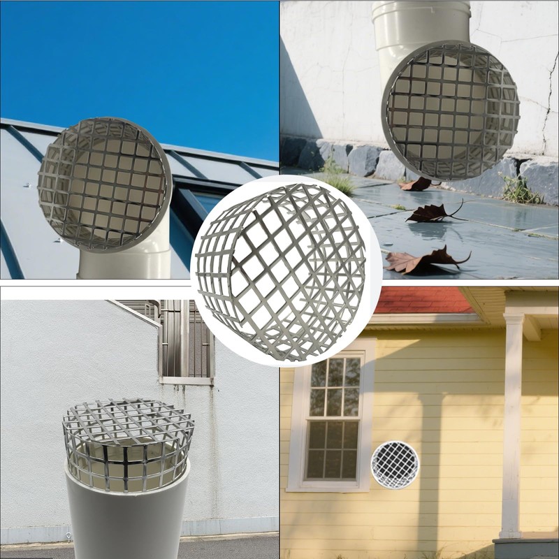 PVC Termination Mesh Vent Cap 4.24" to 4.34" ID 304