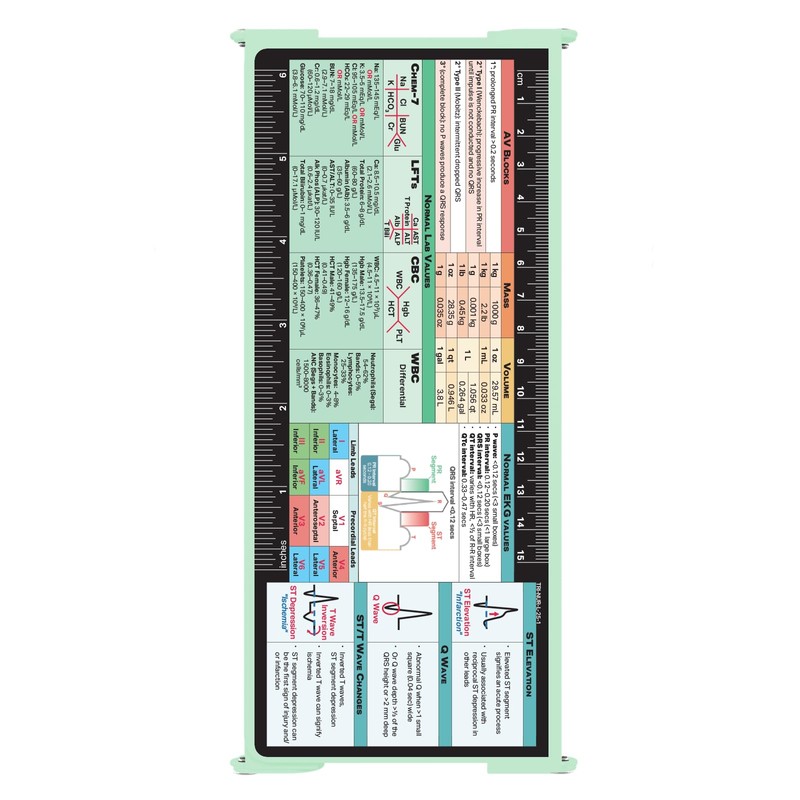 Whitecoat Clipboard® Trifold - Nursing Edition (Mint, Trifold)