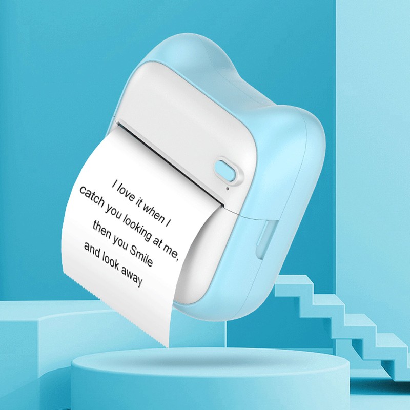 Pocket Thermal Printer with 5 Roll Paper Wireless HD Print