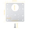 8 Hinge Repair Plates, Kitchen Cupboard Door Hinge Plates, Cabinet