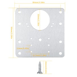 8 Hinge Repair Plates, Kitchen Cupboard Door Hinge Plates, Cabinet Hinge Plates, Stainless Steel Hinged Plates, Flat Fixing Repair Plates, Sliding Hinges, Repair Plates